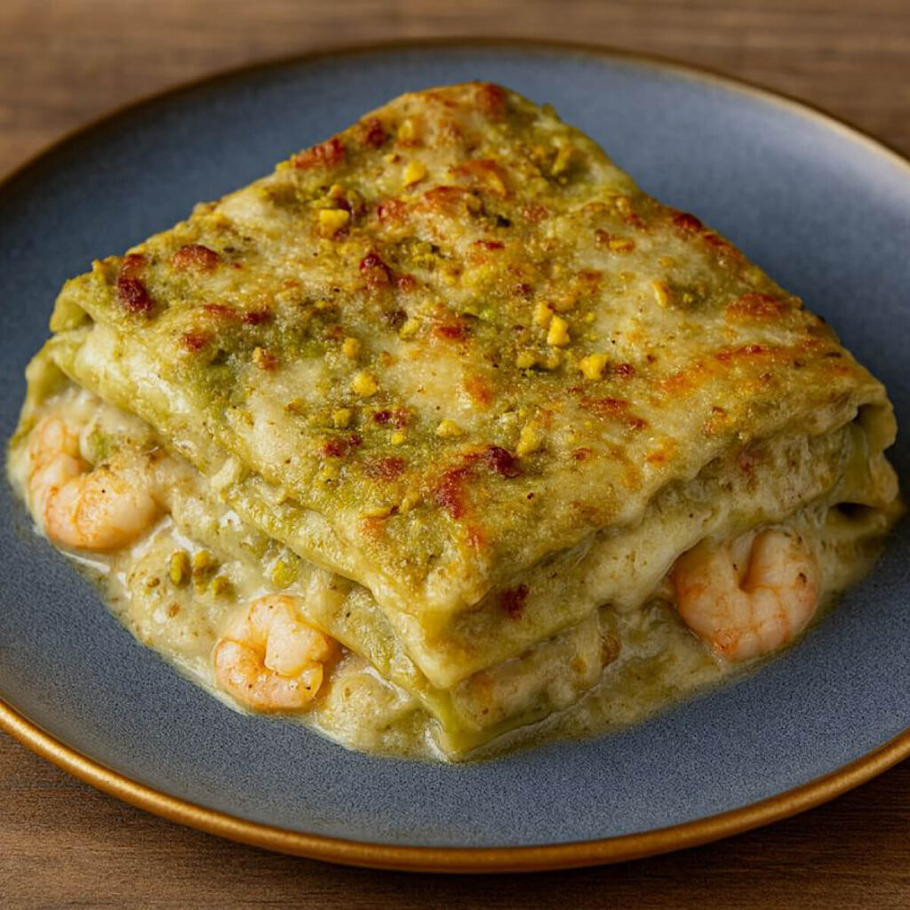 Air Fryer Pistachio Lasagna