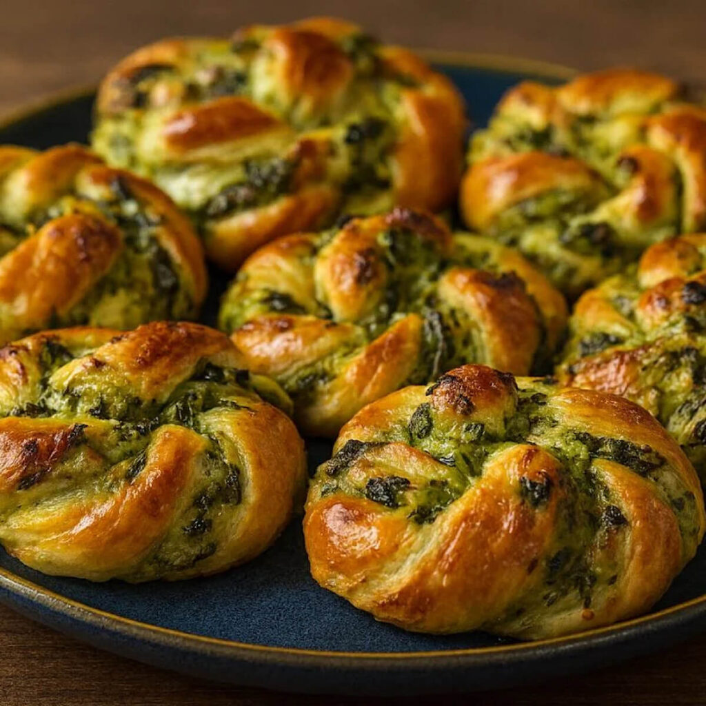 Air Fryer Spinach and Ricotta Swirls