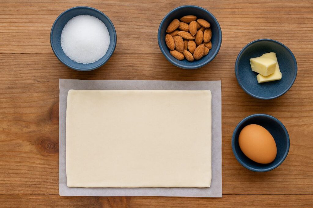 Air fry Almond Puff Pastries