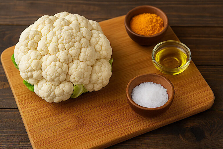 Air Fryer Cauliflower Gratin