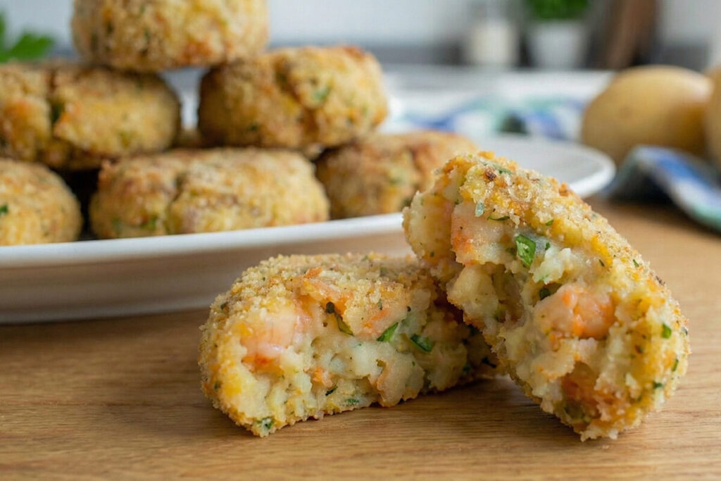 Shrimp and Potato Fritters